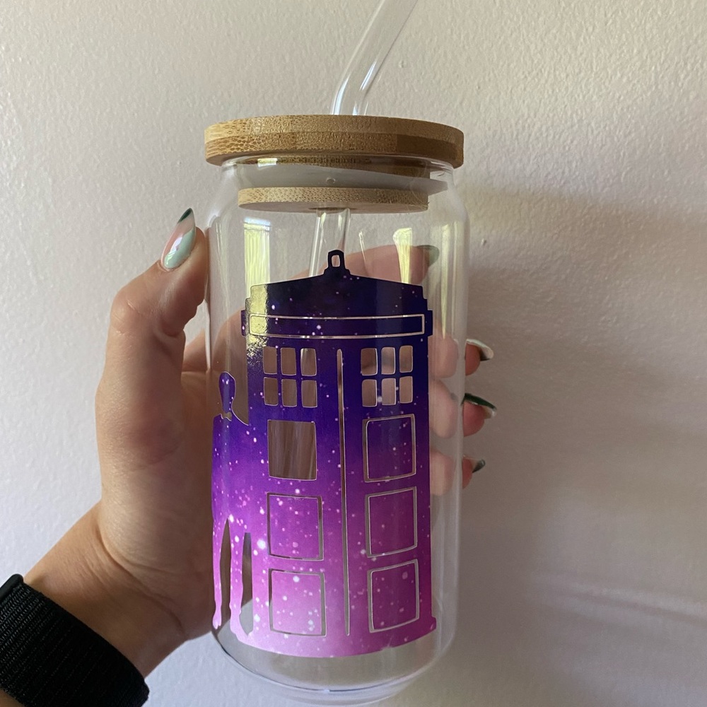 Dr. Who glass can